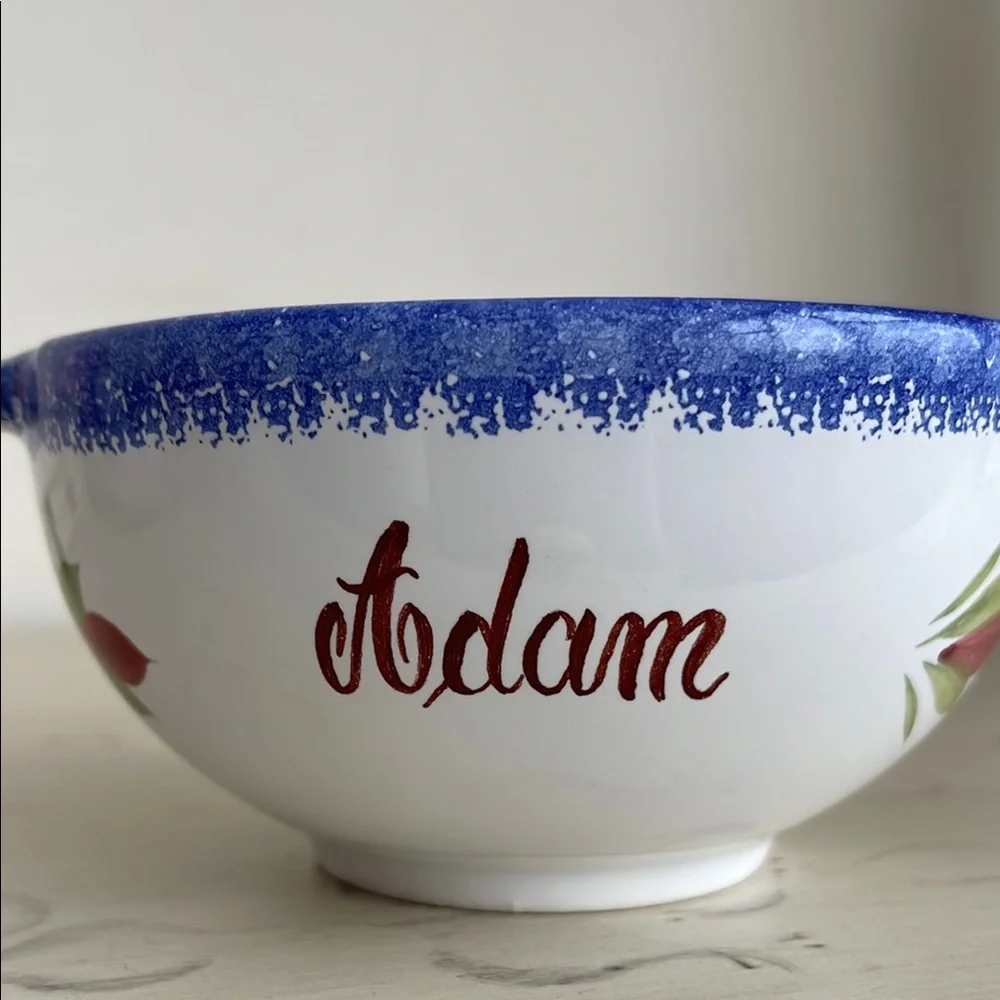 HB HENRIOT HANDPAINTED ADAM Ceramic BOWL